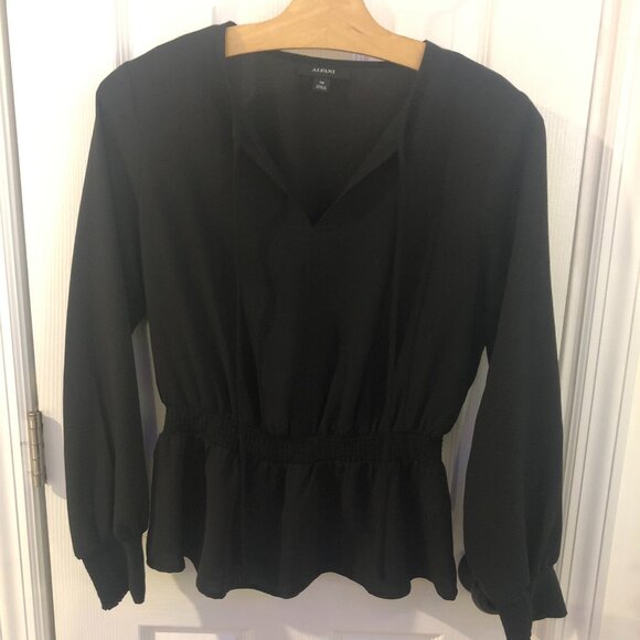 Alfani Women's Smocked Peplum Top - Picture 1 of 7